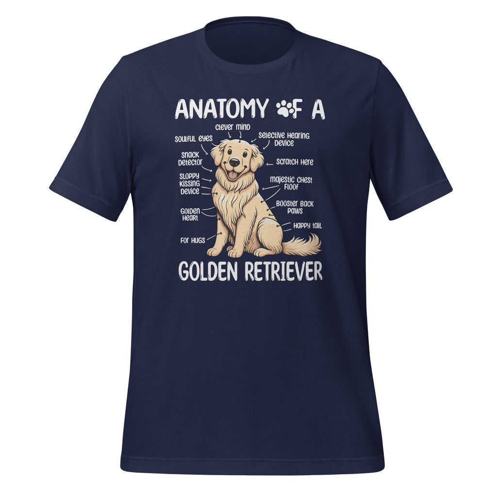 Anatomy Of A Golden Retriever Funny Dog Lover Puppy Unisex product image 3