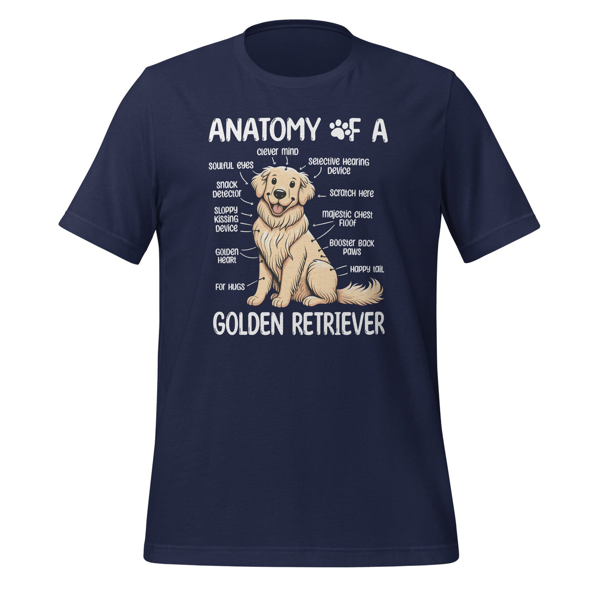 Anatomy Of A Golden Retriever Funny Dog Lover Puppy Unisex product image 3