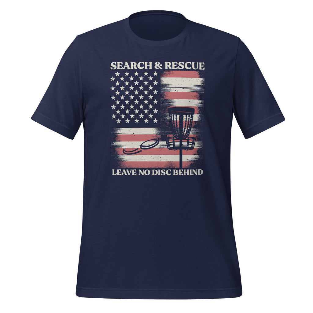 Disc Golf Search & Rescue Leave No Behind Unisex T-Shirt product image 3
