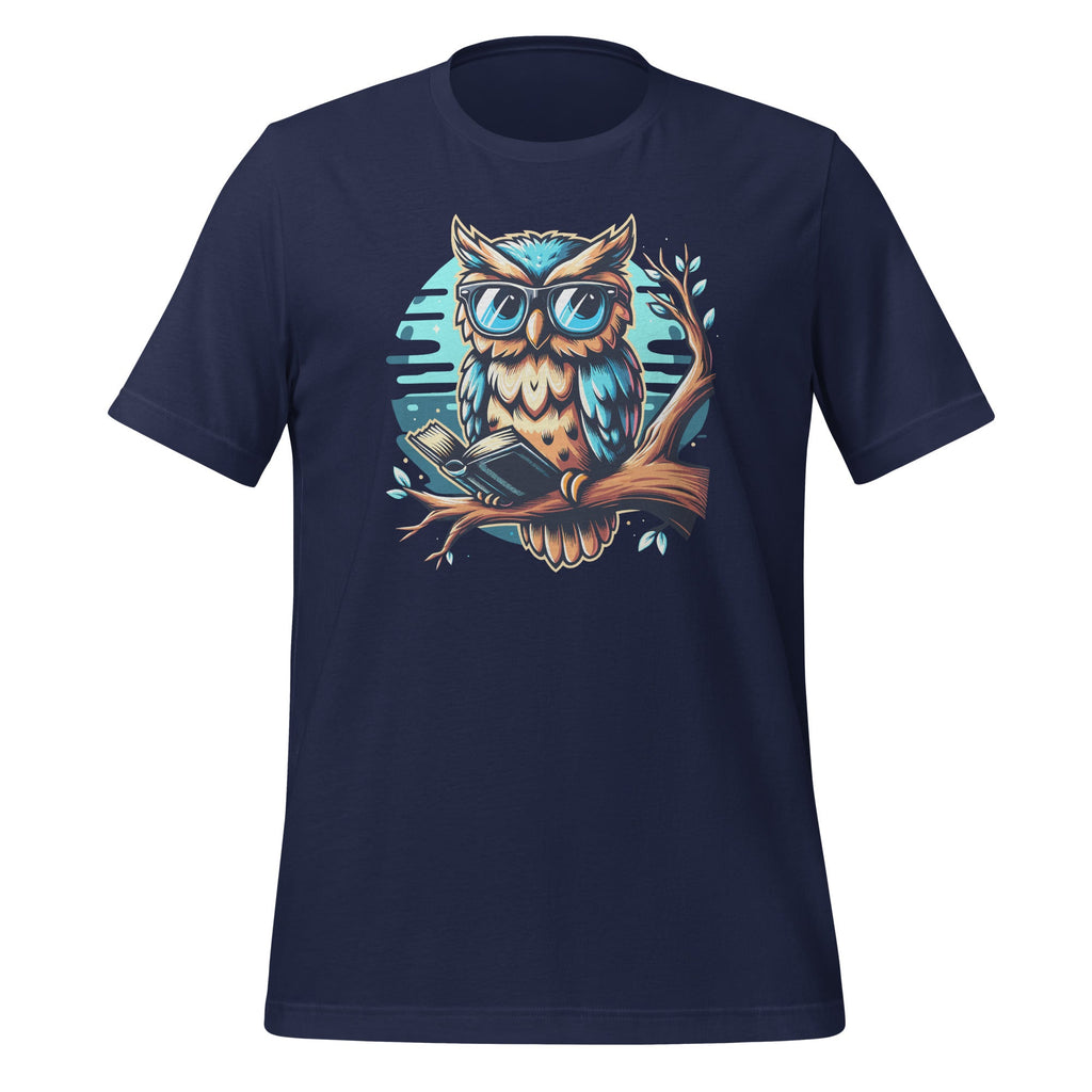 Kawaii Owl Reads Book Reading Bookworm Library Unisex product image 3