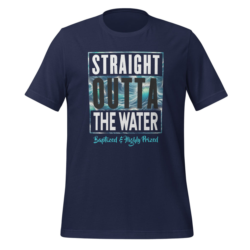 Straight Outta Water Funny Baptism Christians Baptized product image 3