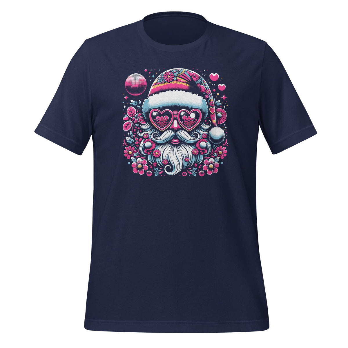 Funny Pink Santa Retro Groovy Funky Disco Christmas Floral product image 2