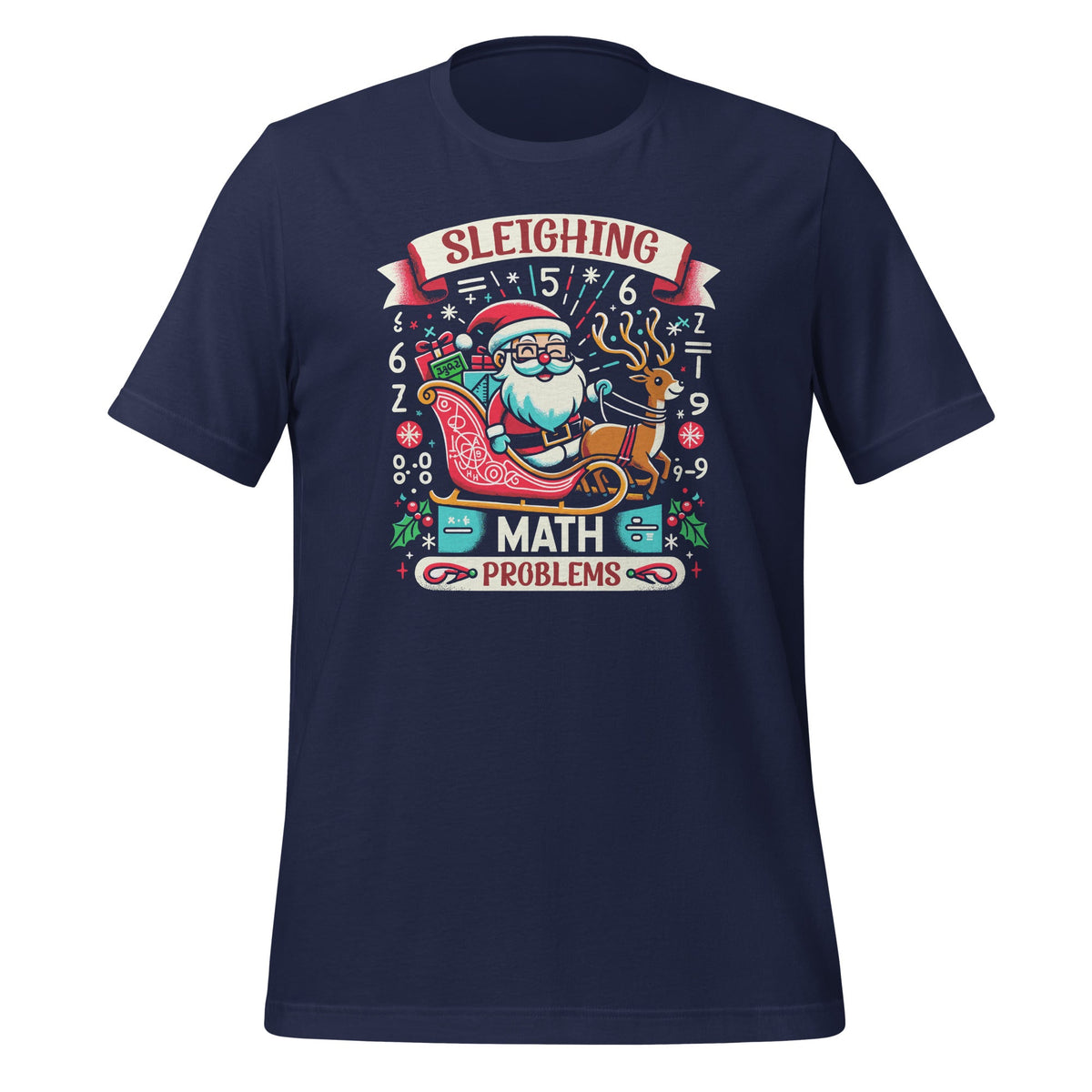 Sleighing Santa Math Problems Funny Christmas Teacher product image 2