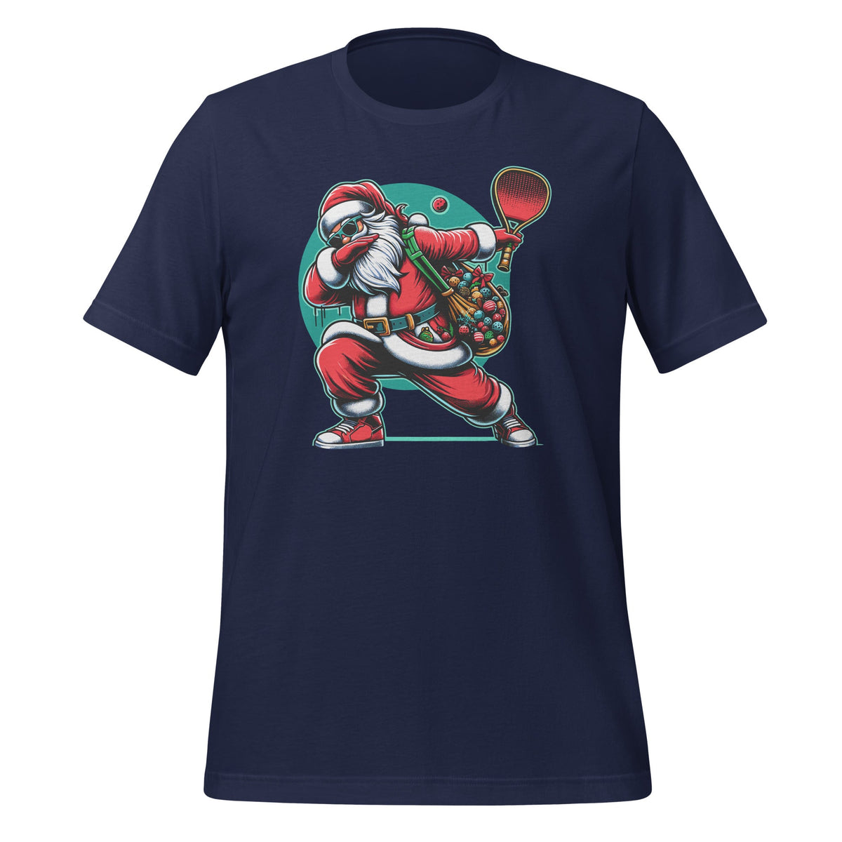 Funny Playing Pickleball Christmas Dabbing Santa Unisex product image 2