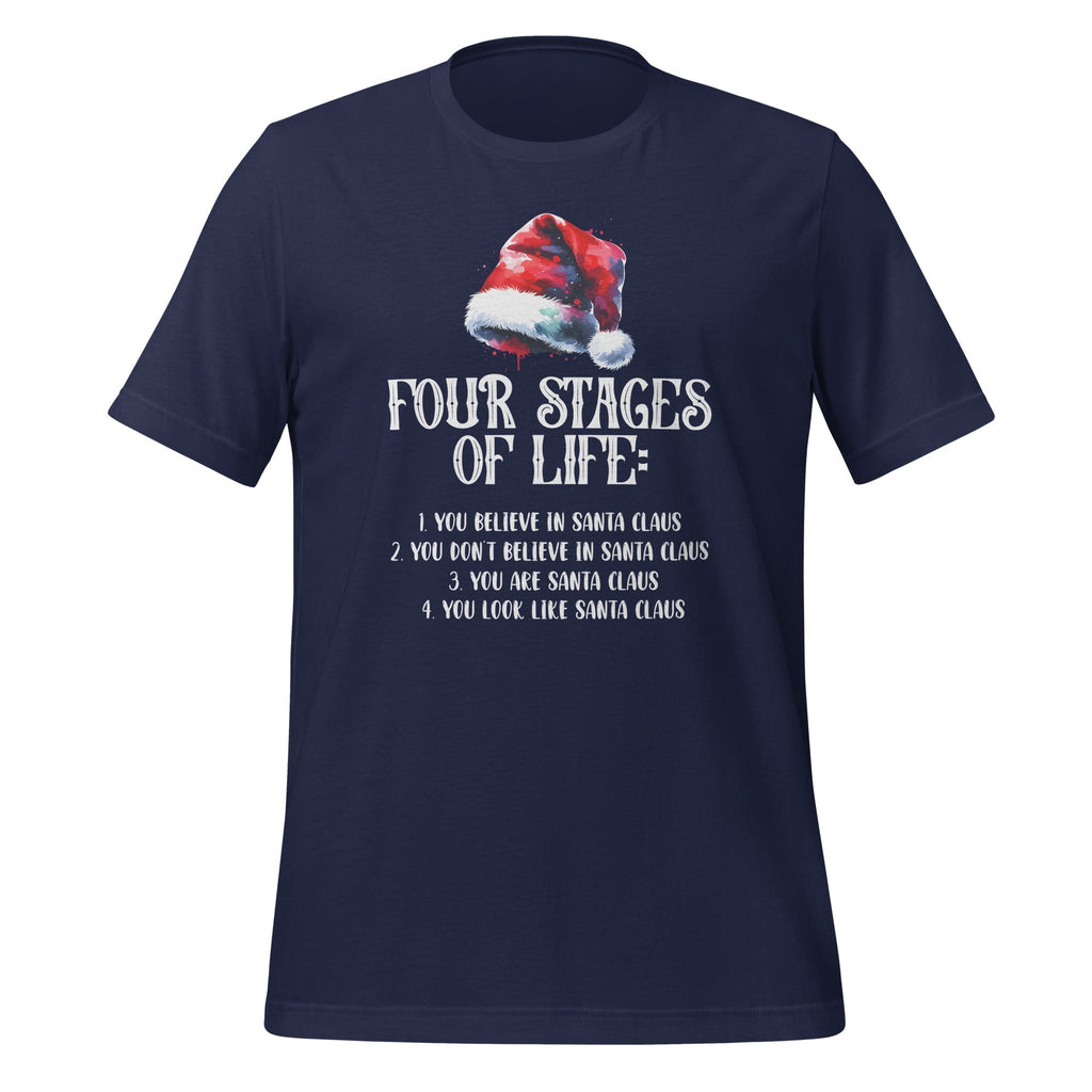 Four Stages of Life Santa Christmas Funny Meme Xmas Humor product image 2