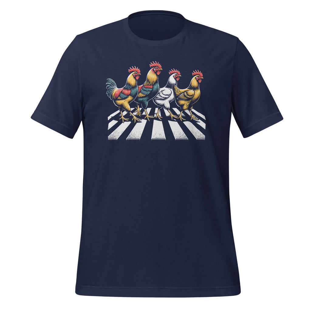 Chicken Crossing Road Crosswalk Funny Rooster Farmer Unisex product image 2