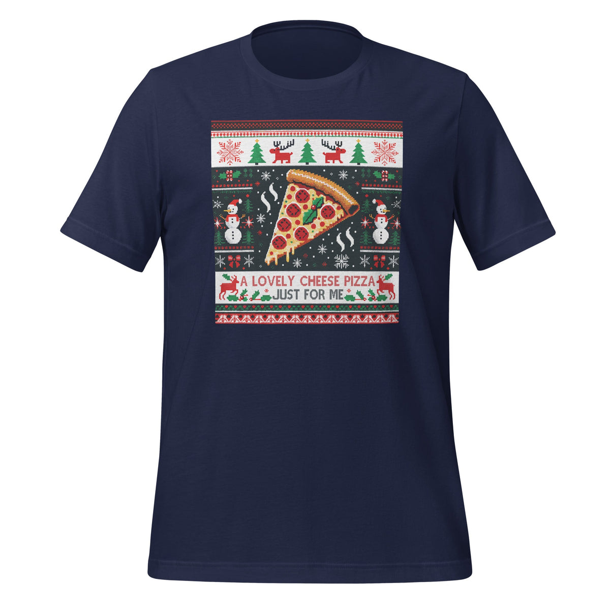 A Lovely Cheese Pizza Just For Me Ugly Xmas Christmas product image 2