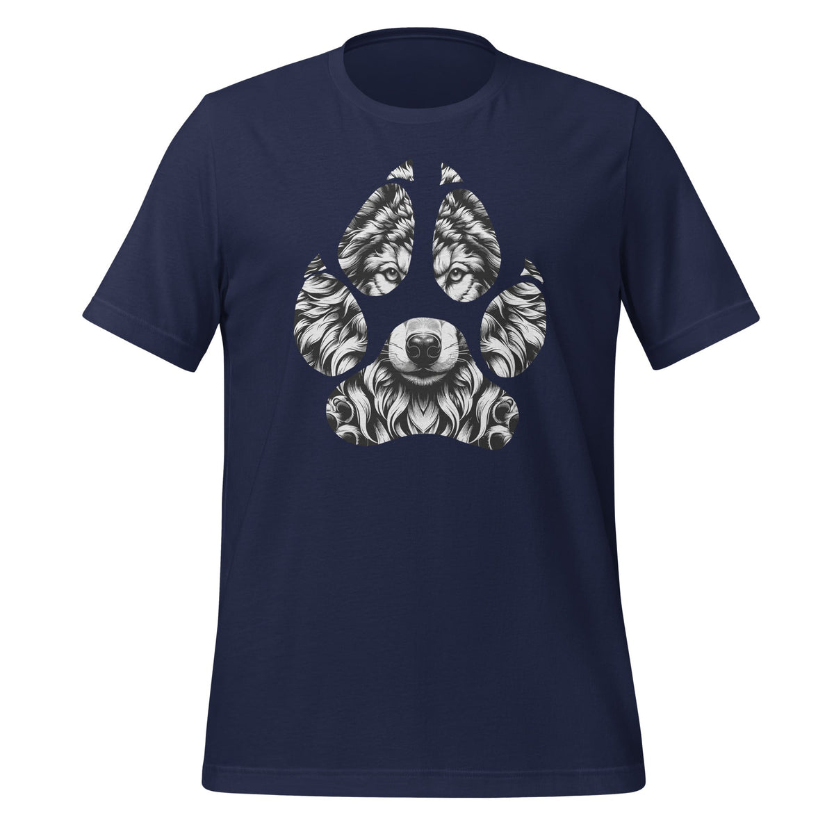 Wolf Animal Face Footprints Wildlife Creature Lovers Unisex product image 2
