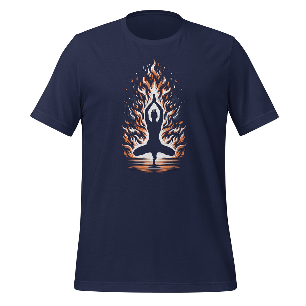 Yoga Pose In Front Of A Roaring Fire Fitness Relaxation product image 2