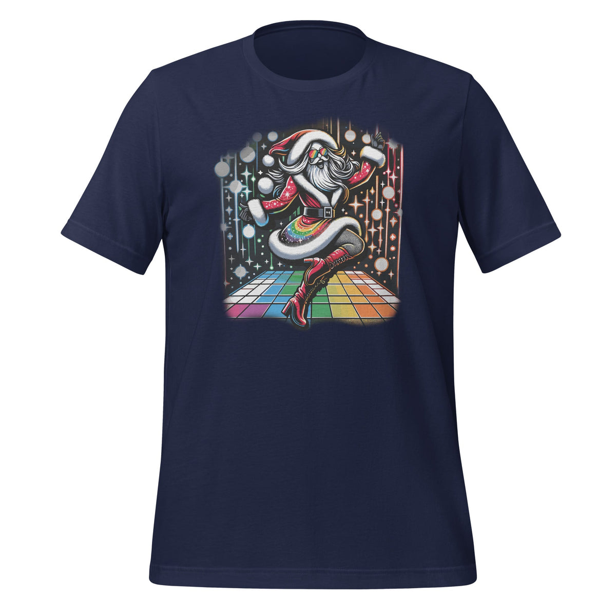 Retro Drag Queen LGBTQ Santa Xmas Funny Dancing Disco product image 2