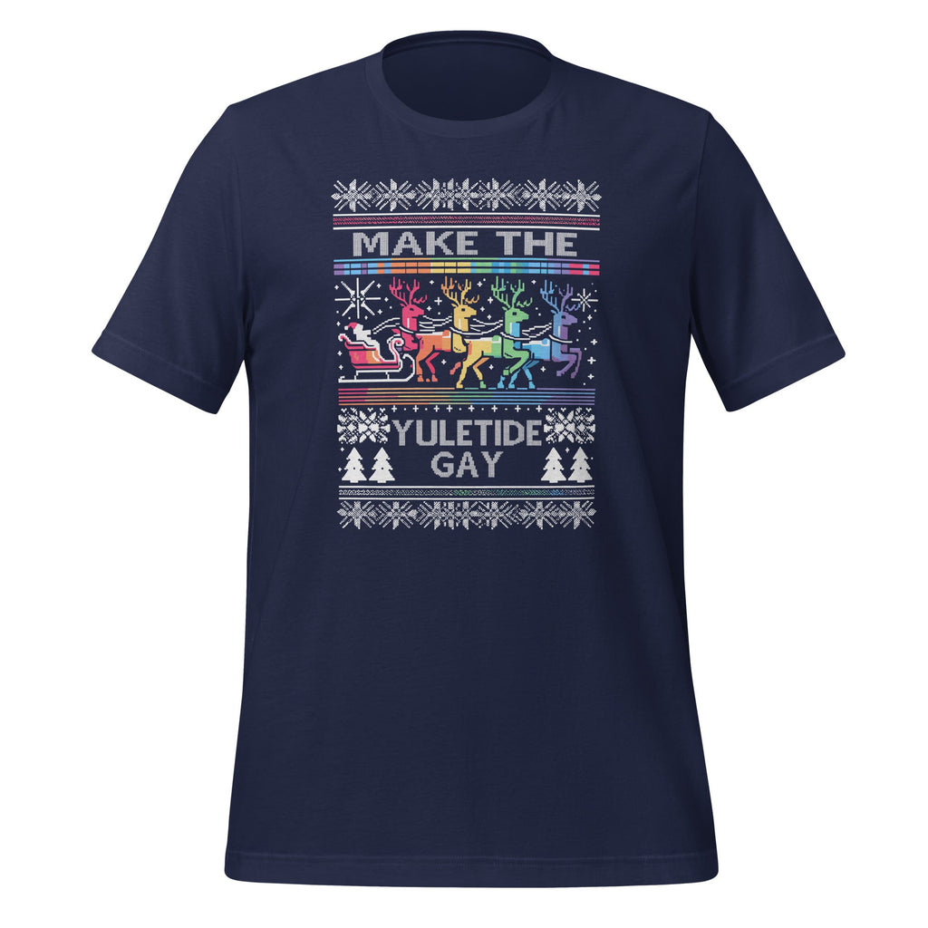 Ugly Christmas LGBTQ Pride Santa Claus Make Yuletide Gay product image 2