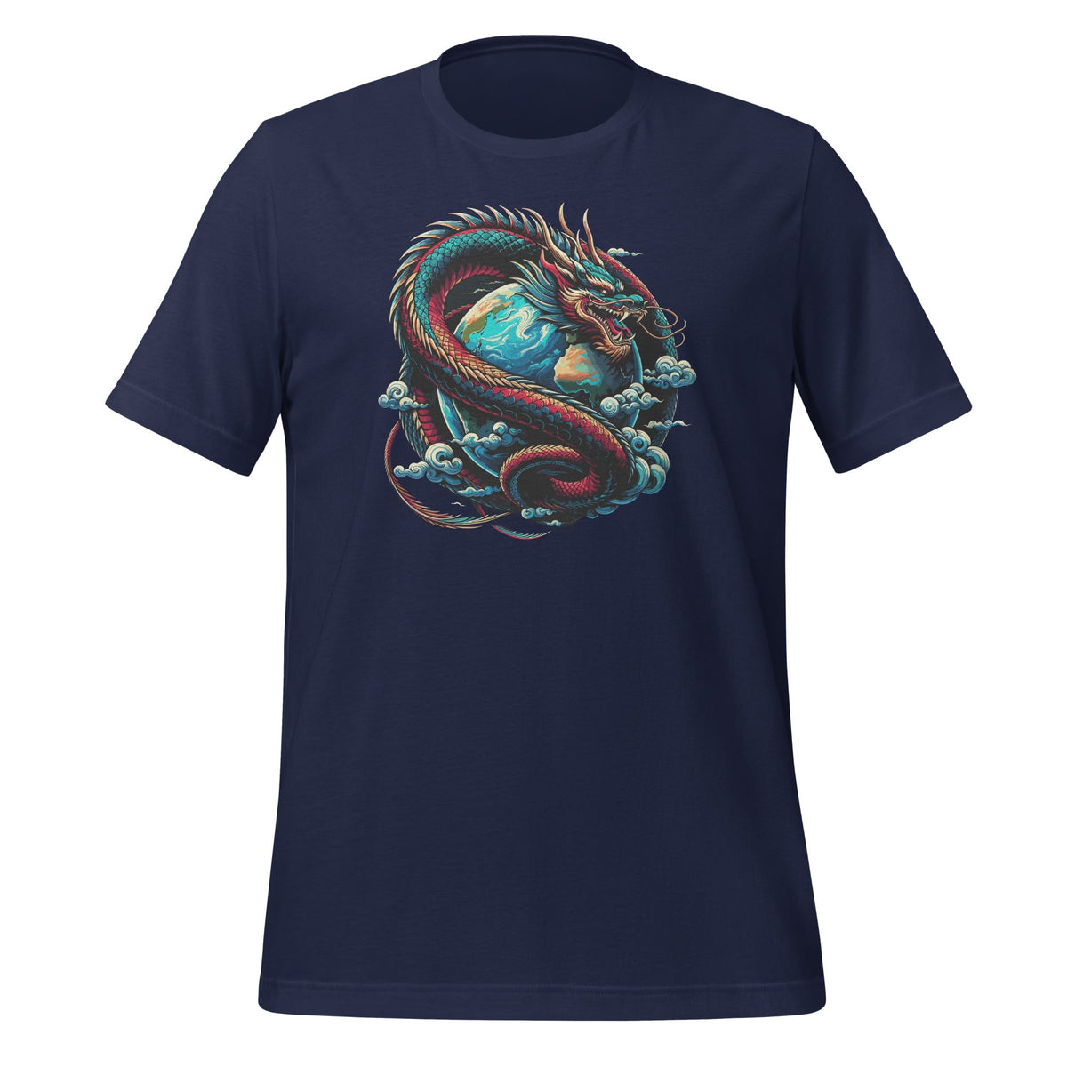 Dragon Wrapped Around Earth Year of Lunar New Unisex T-Shirt product image 2