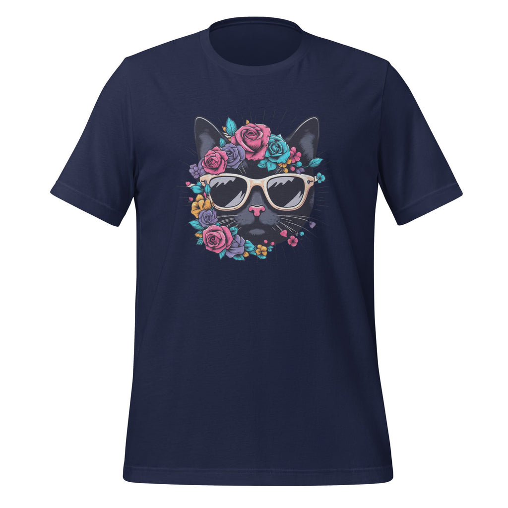 Cat Lover Artwork Sunglasses Flower Animal Graphic Unisex product image 2