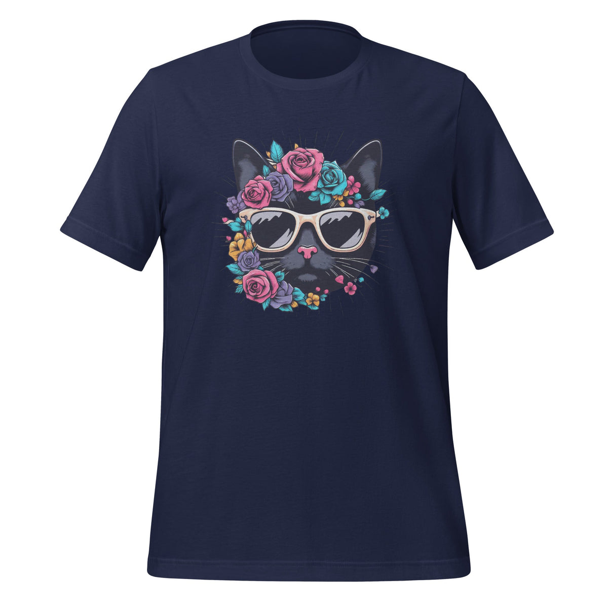 Cat Lover Artwork Sunglasses Flower Animal Graphic Unisex product image 2