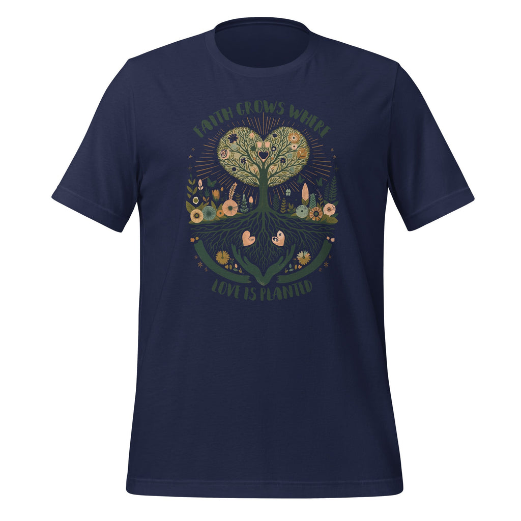 Where Love Is Planted Christian Saying Unisex T-Shirt product image 2