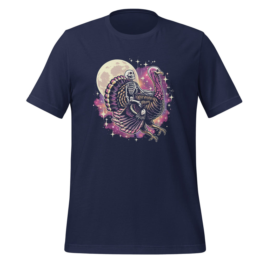 Skeleton Riding Turkey Thanksgiving Day Funny Fall Season product image 2