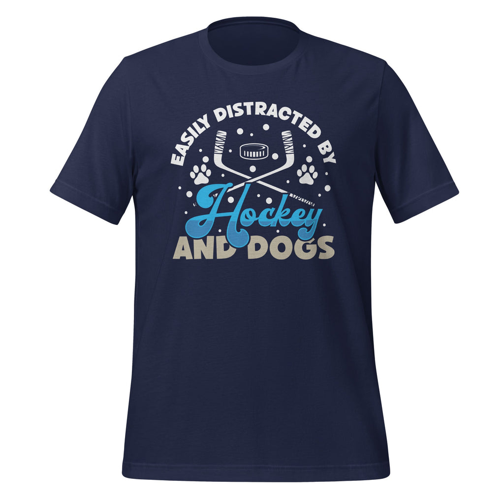 Easily distracted By Hockey and Dogs Animal Sports Lover product image 2