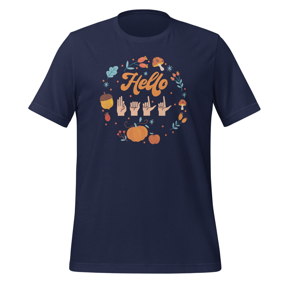 ASL American Sign Language Hello Fall Autumn Season Design product image 2