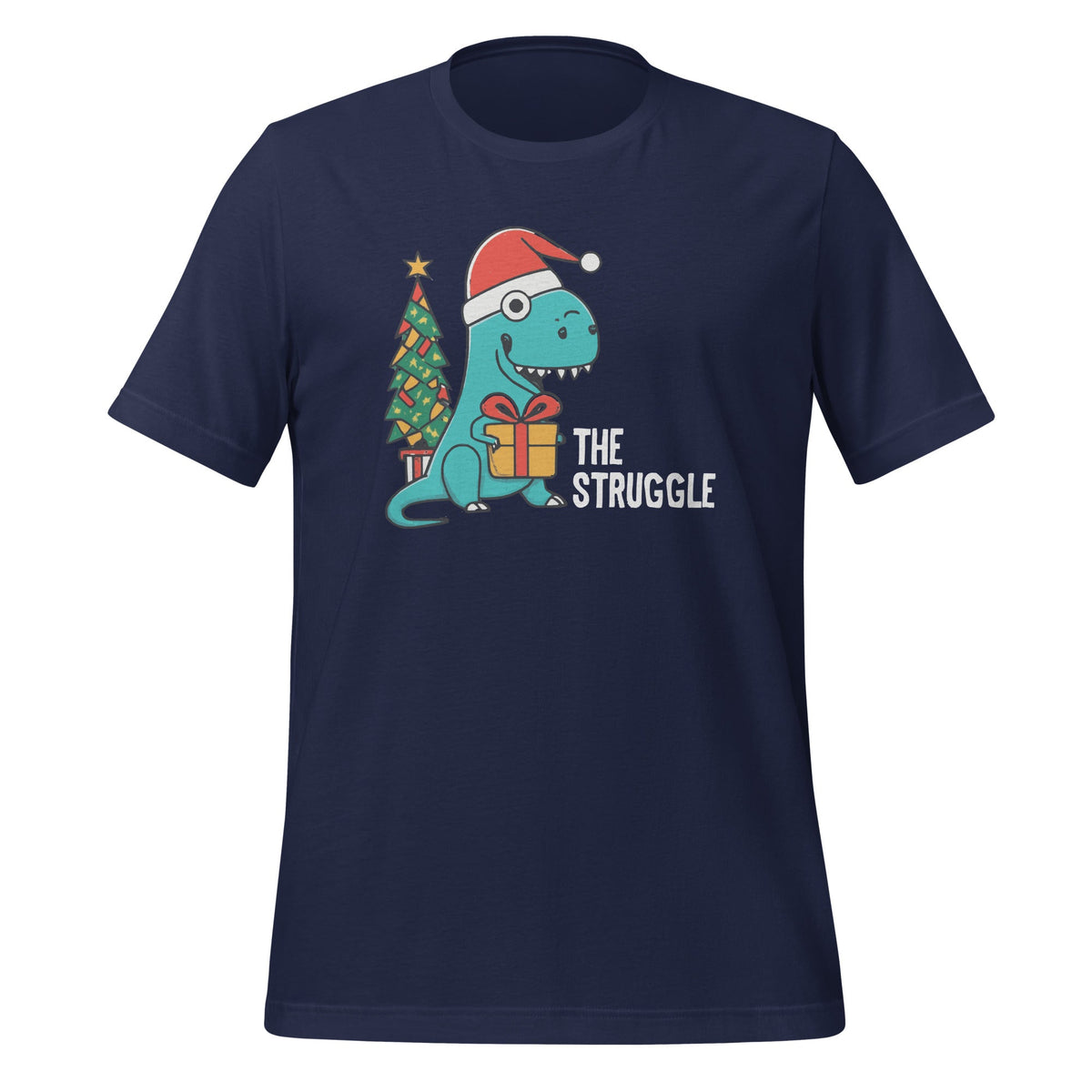 Dinosaur Christmas Tree Rex Struggle Xmas Pajamas Unisex product image 2