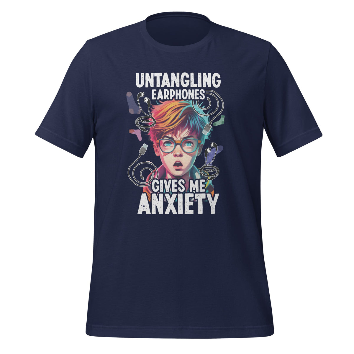 Untangling Earphones Gives Me Anxiety Funny Music Lover product image 2