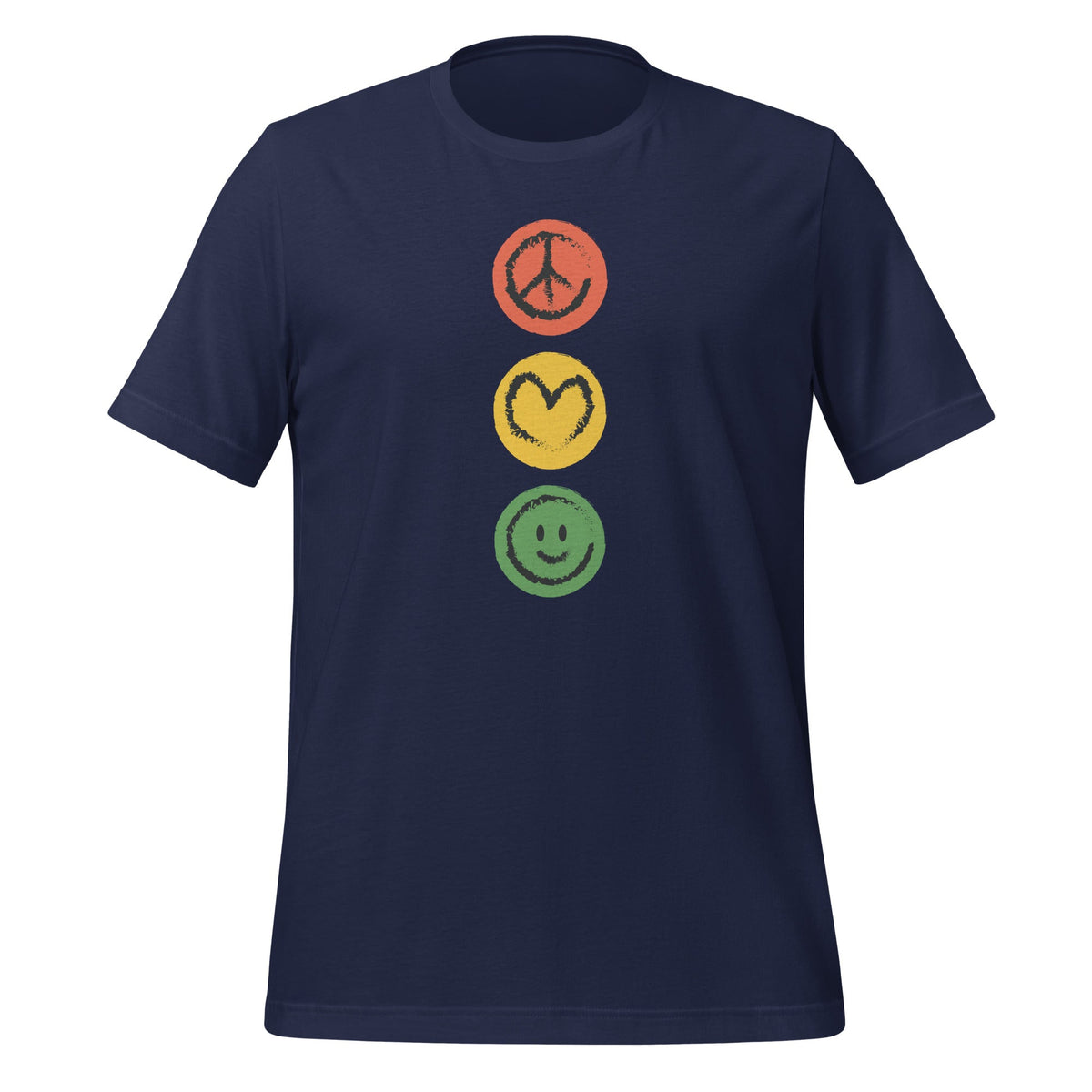 Traffic Light with Peace, Love And Happiness Signs Unisex product image 2