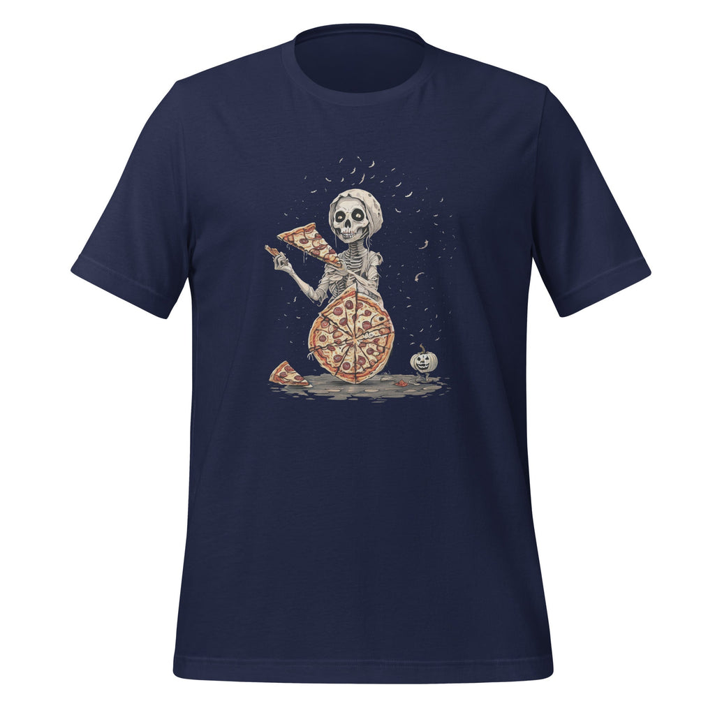 Funny Mummy Eat Pizza Halloween Celebration Unisex T-Shirt product image 2