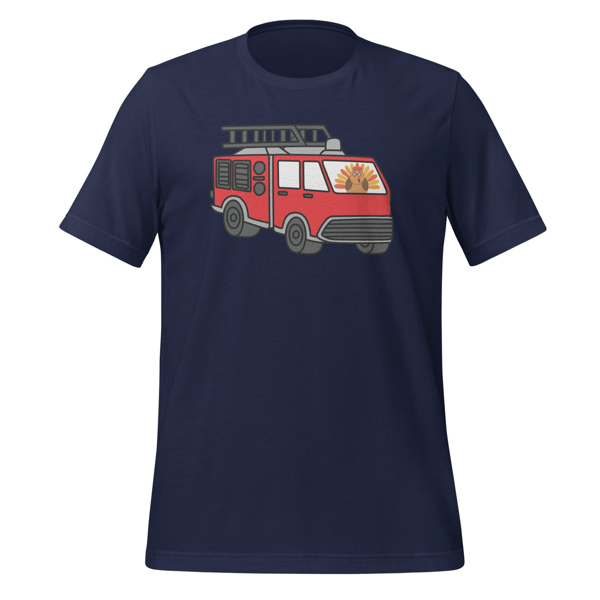 Cute Turkey Pumpkin Fire Truck Thanksgiving Son Unisex product image 2