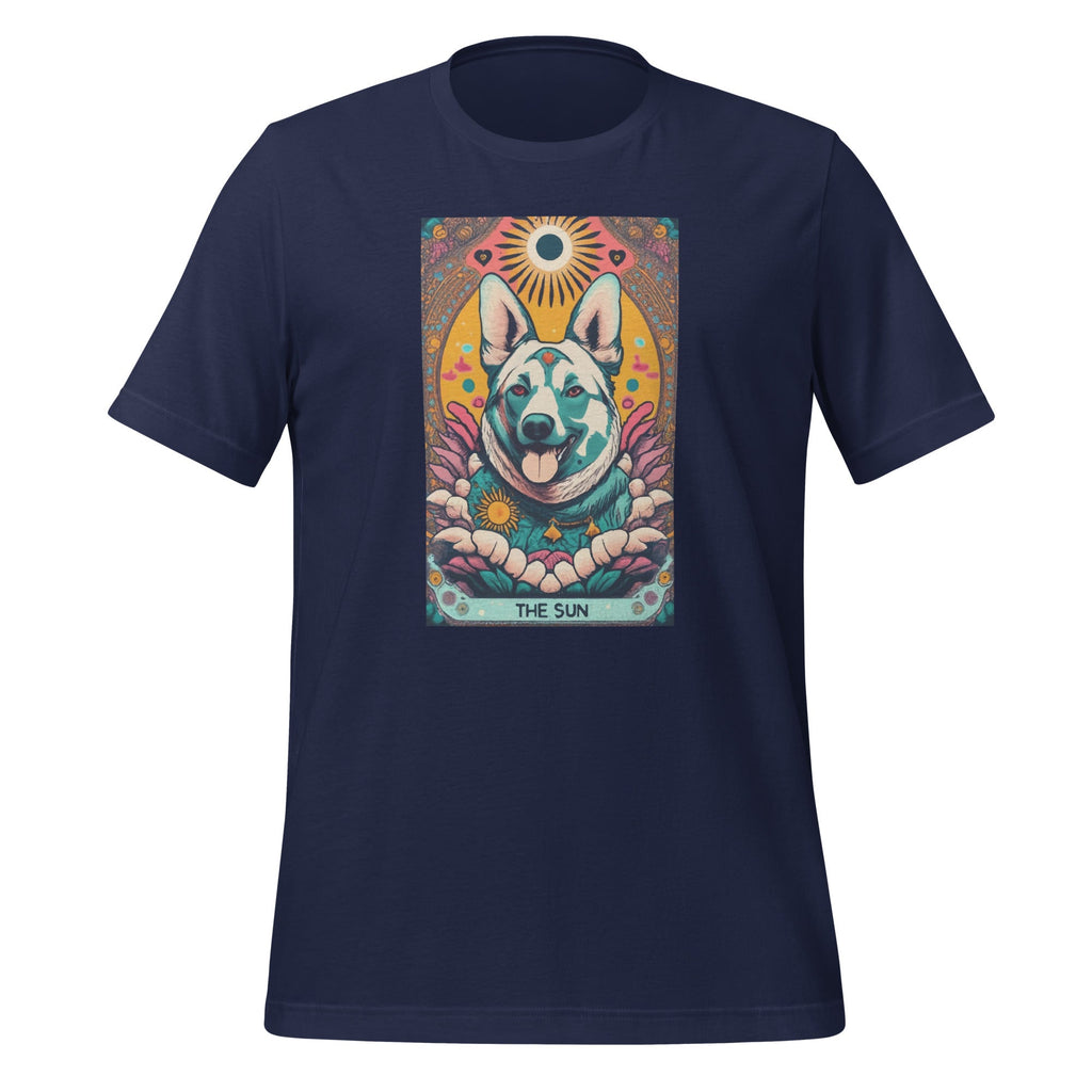 Dog Tarot Card Sun Art Unisex T-Shirt product image 2