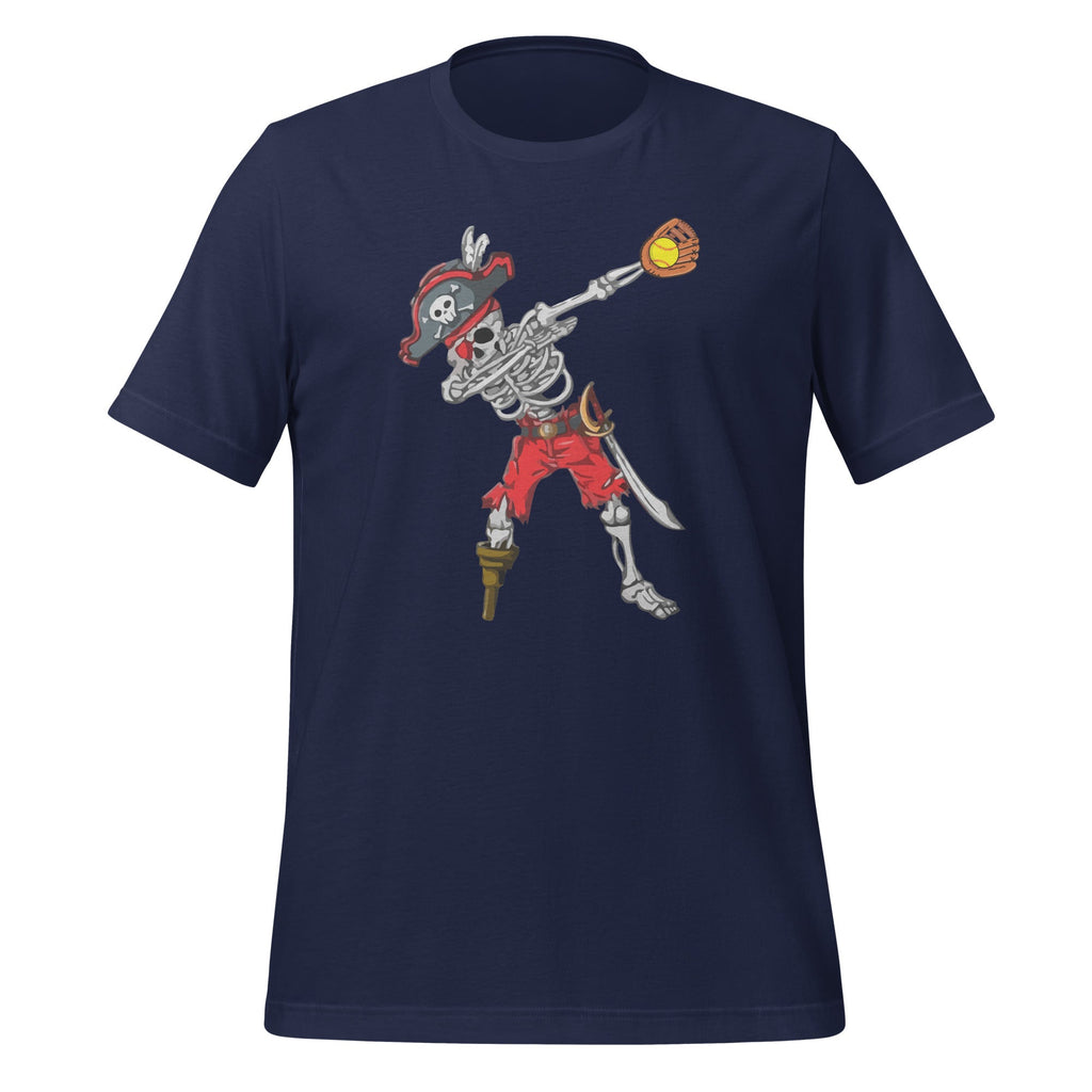 Dabbing Skeleton Pirate Softball Ball Halloween Costume product image 2