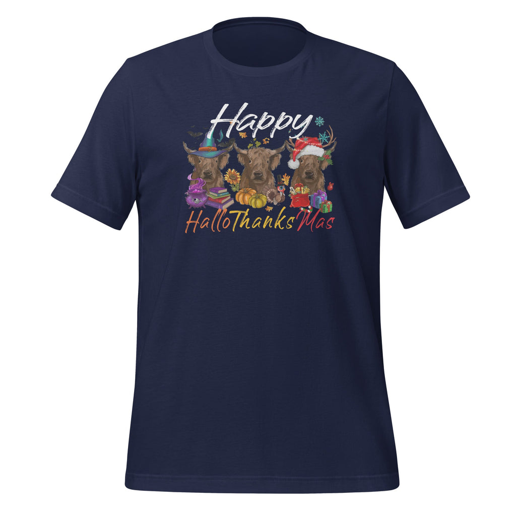 Happy Hallothanksmas Highland Cow Halloween Christmas product image 2