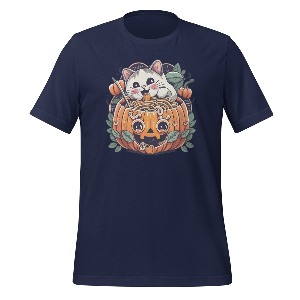 Creepy Kawaii Cat Eating Worms Ramen Noodles Halloween product image 2