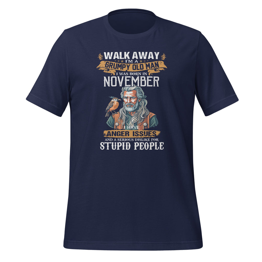 Walk Away I'm A Grumpy Old Man Born In November Funny Bday product image 2
