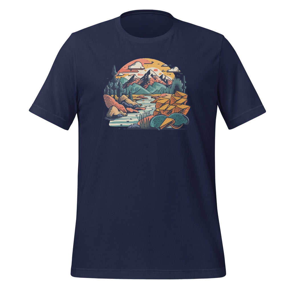 Nacho Chips Mountains Cheese River Surrealist Landscape Day product image 2
