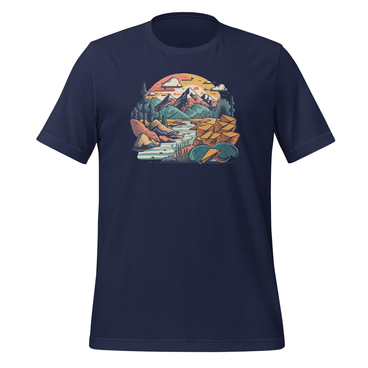 Nacho Chips Mountains Cheese River Surrealist Landscape Day product image 2