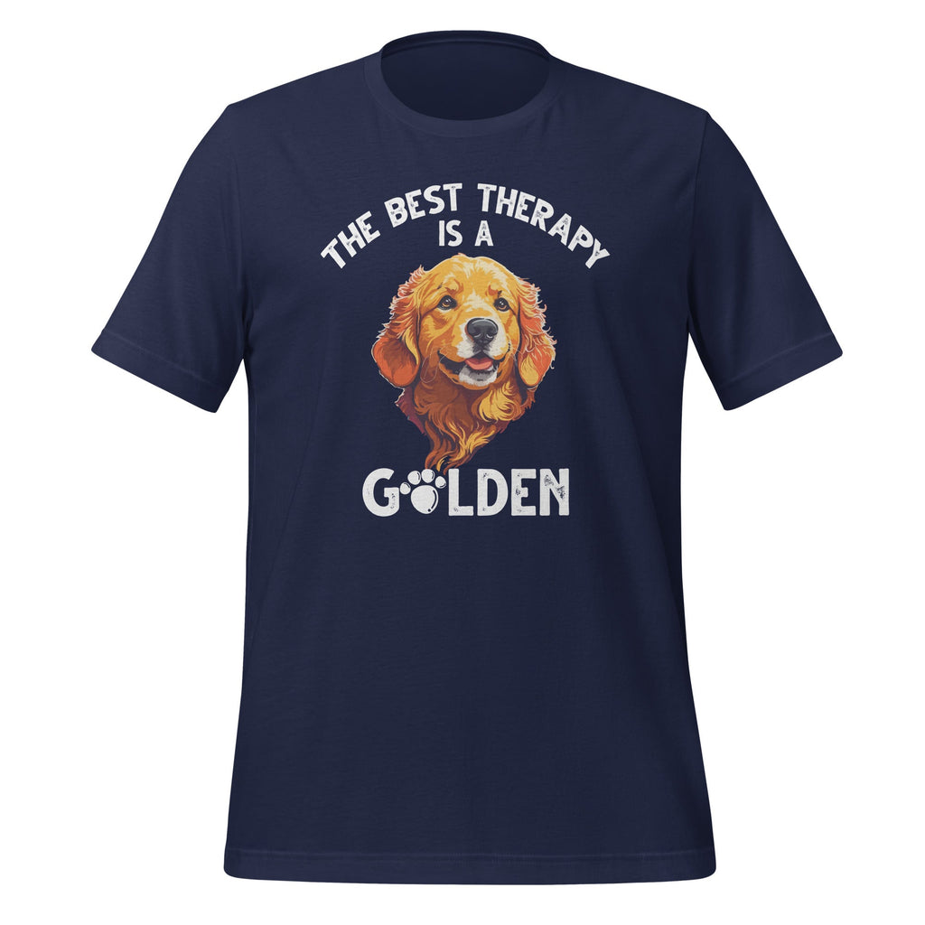 The Best Therapy Is A Golden Retriever Dog Lovers Unisex product image 2