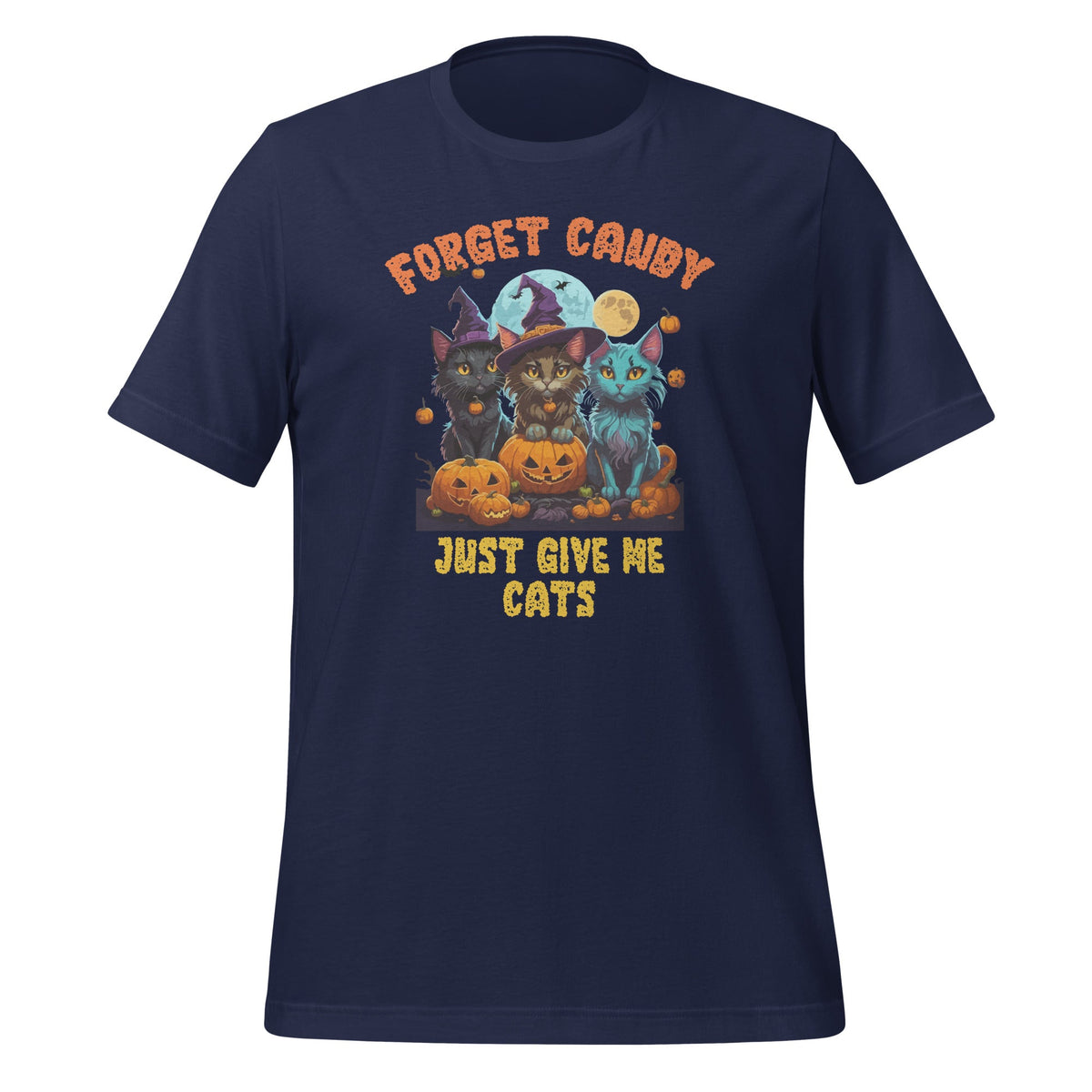 Forget Candy Just Give Me Cats Funny Kitten Witch Halloween product image 2