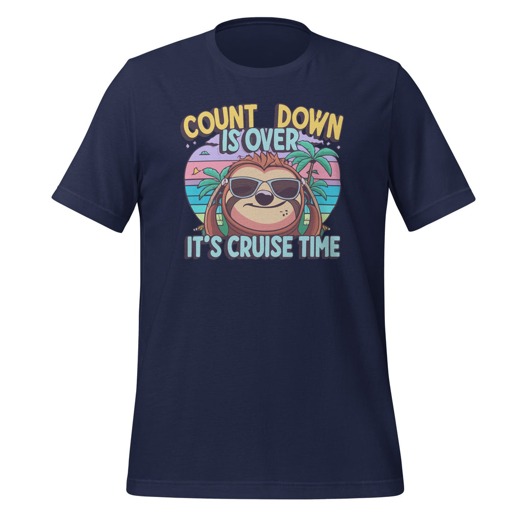 Count Down Is Over, It's Cruise Time Funny Sloth Vacation product image 2
