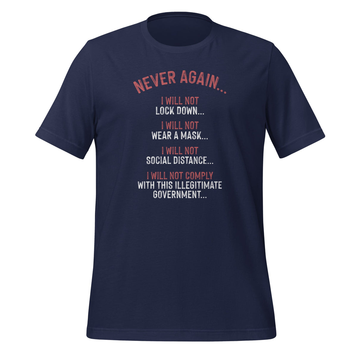 Never Again I Will Not Comply Can't Believe This Government product image 2