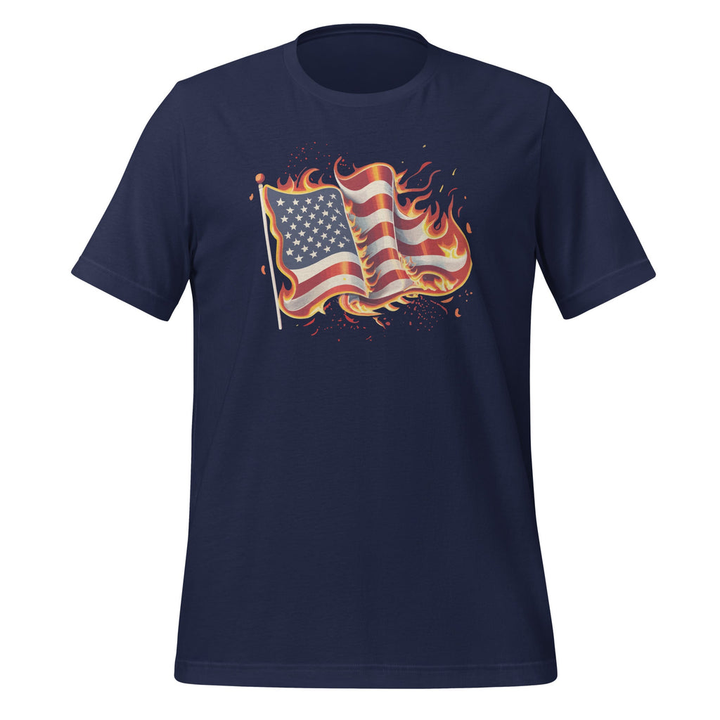 Fire and Flames of America Burning Patriotic Love American product image 2