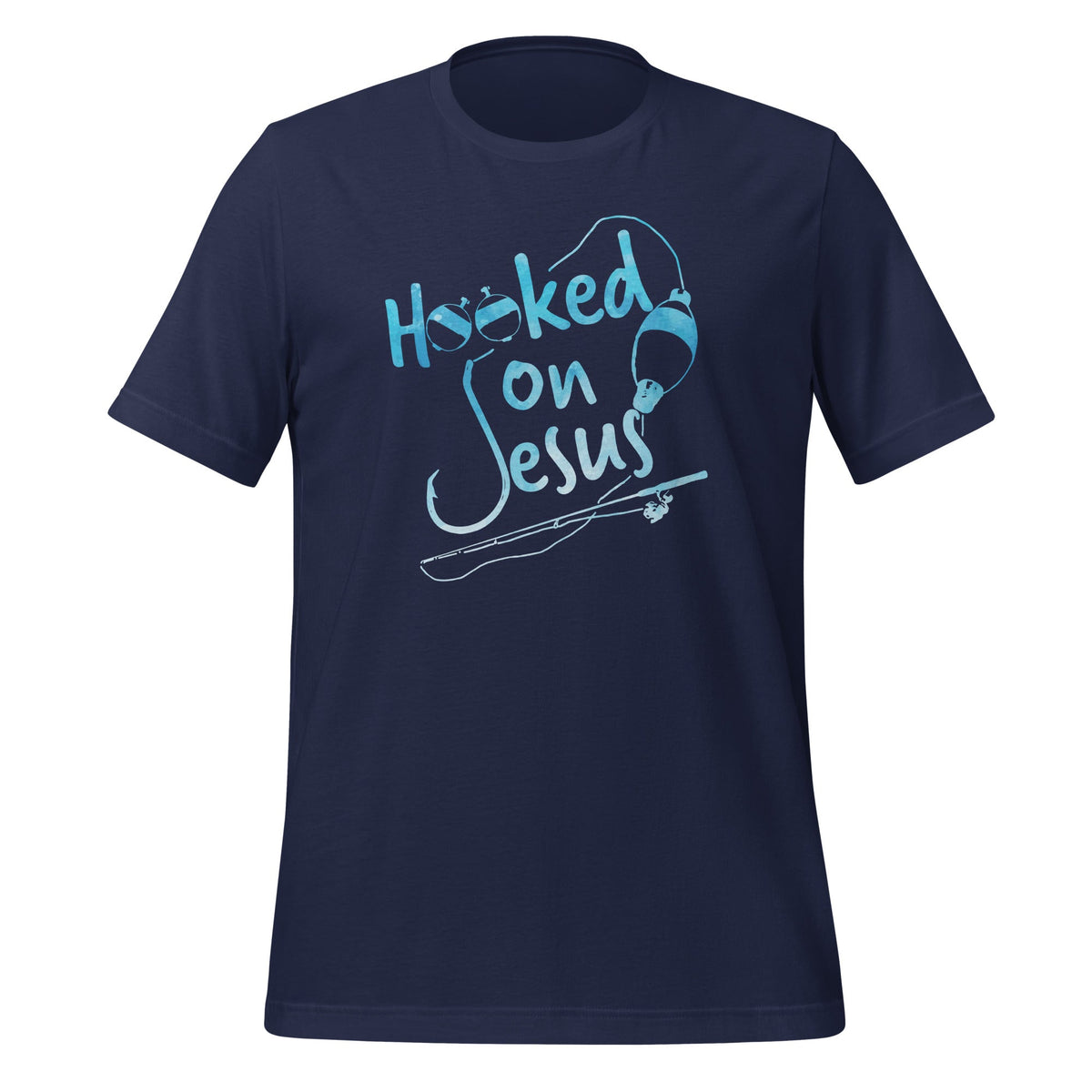 Hooked On Jesus Christian Religious Faith Fishing Saying product image 2