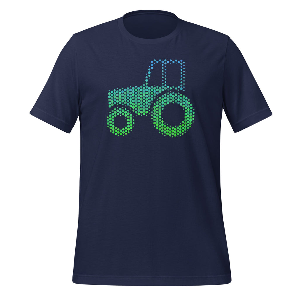Cute Dot Tractor Vehicle Happy Day Unisex T-Shirt product image 2