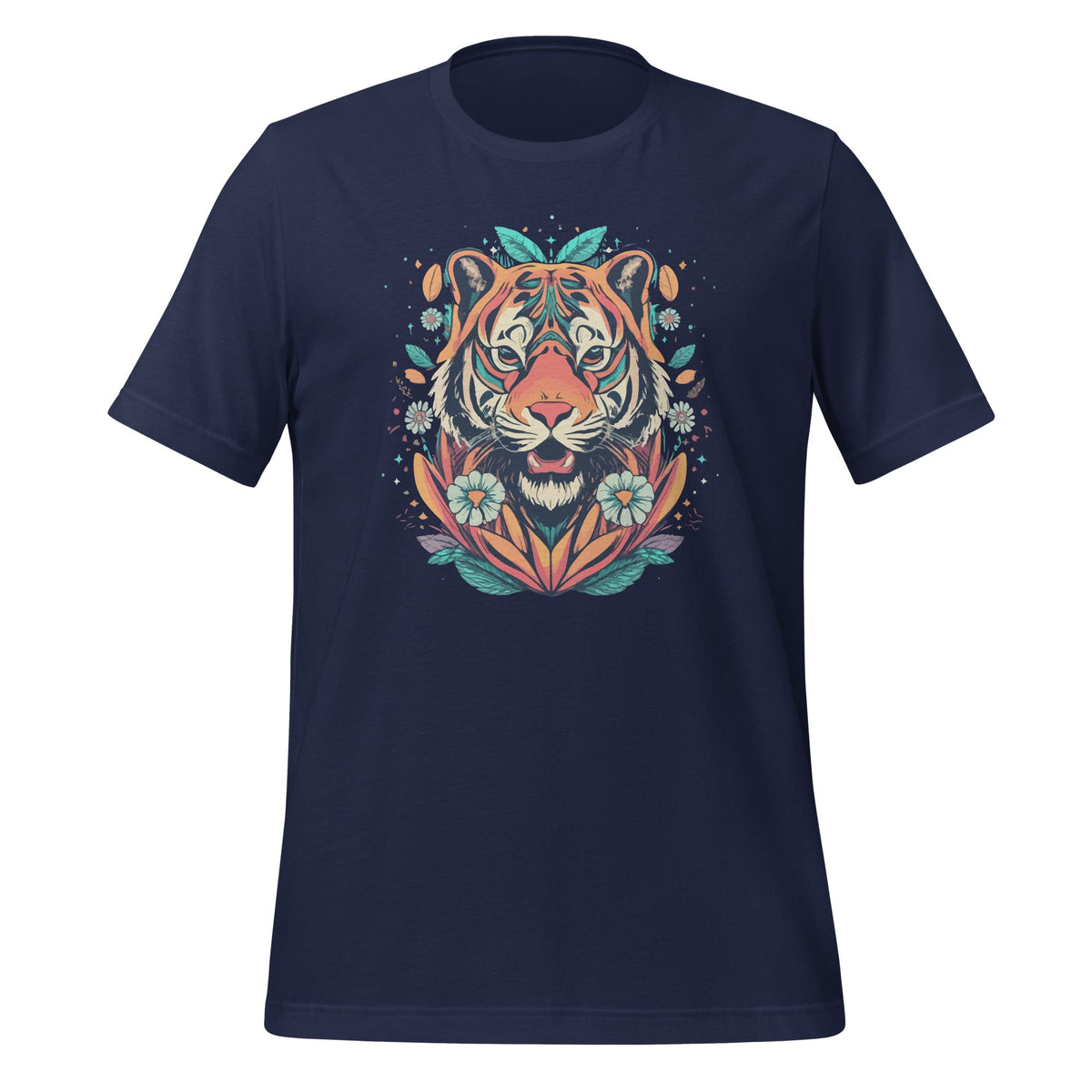 Colourful Flowery Tiger Head Magical Art Animal Unisex product image 2