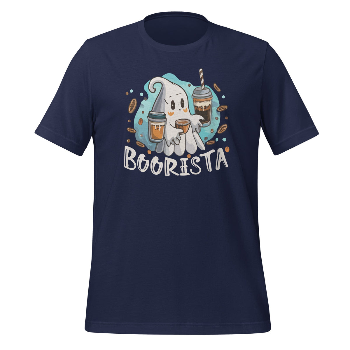 Boorista Boo Coffee Halloween Ghost Barista Unisex T-Shirt product image 2