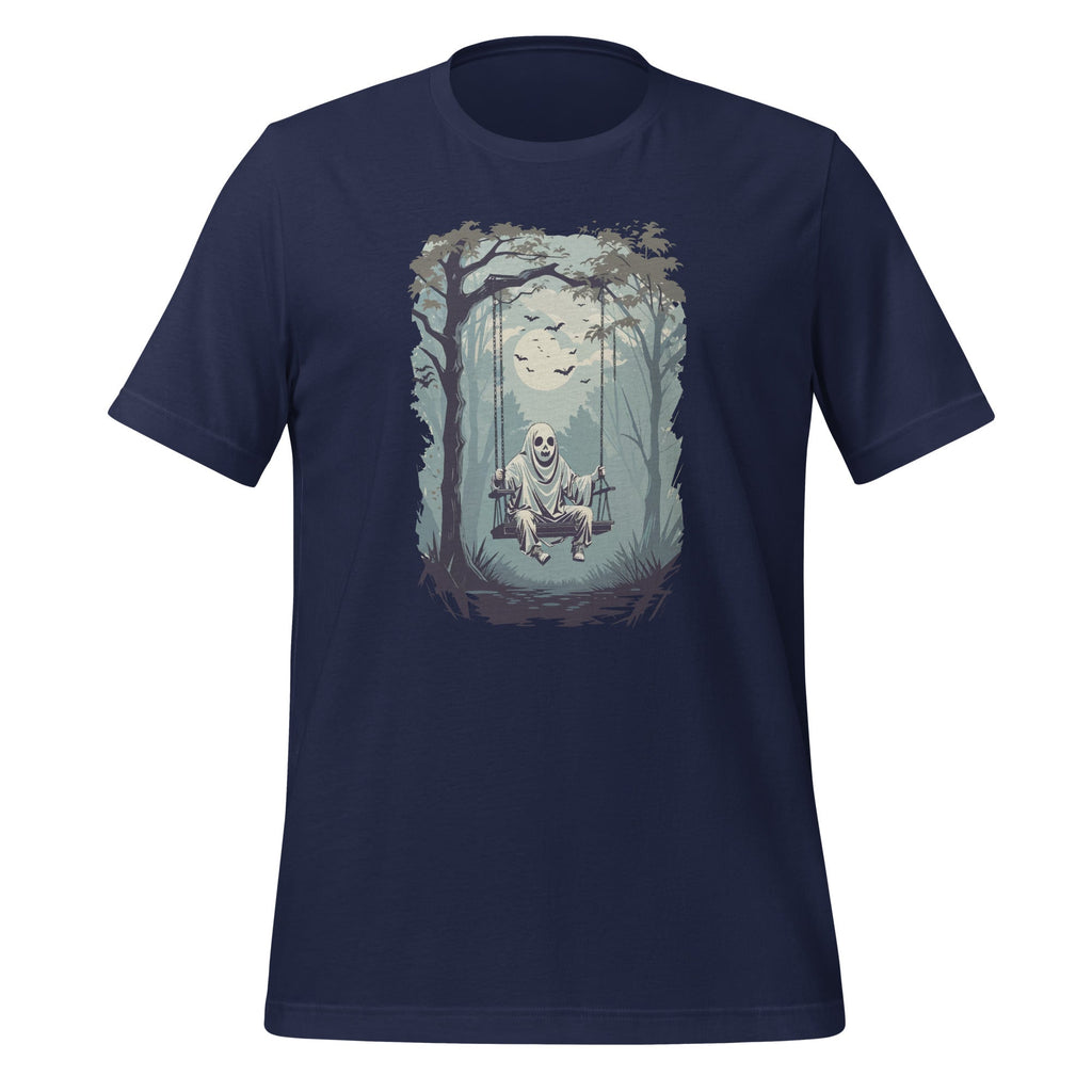 Vintage Floral Ghost On The Swing In Forest Halloween product image 3