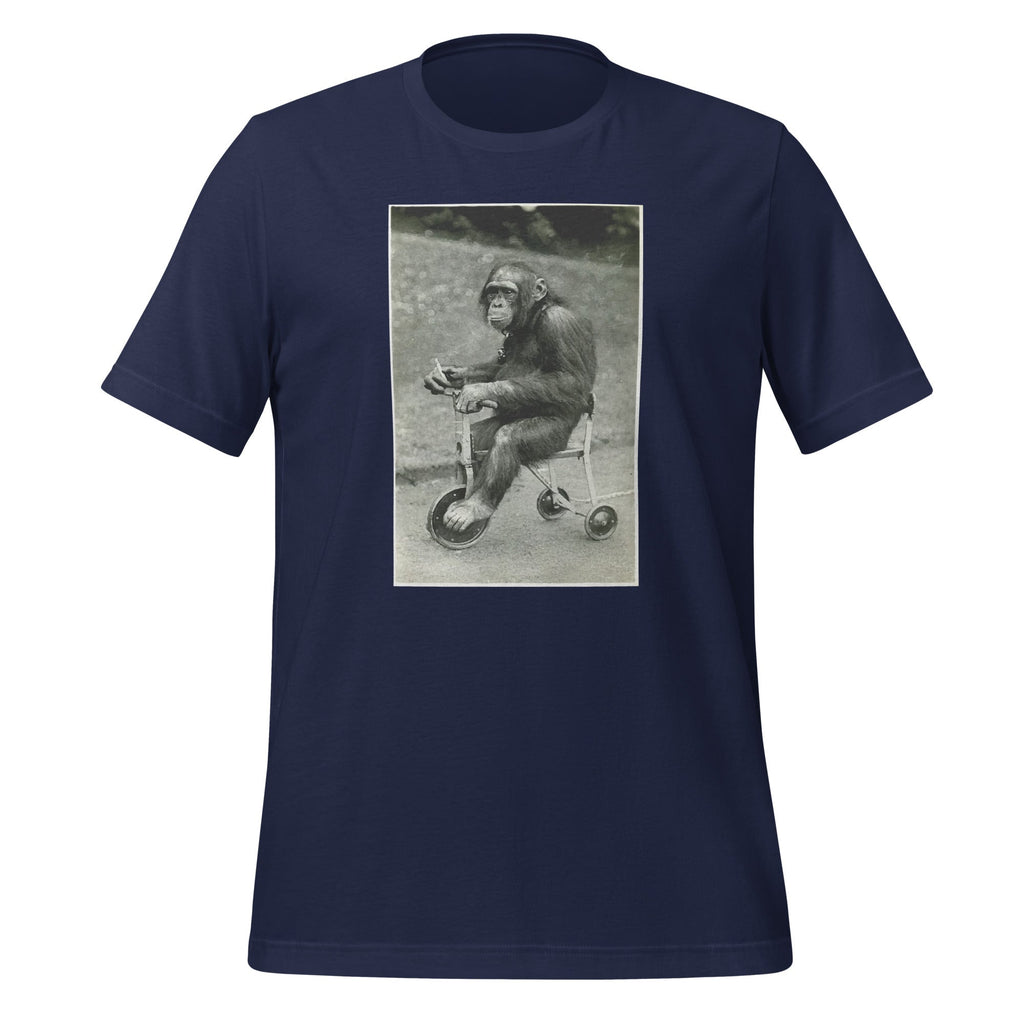 Vintage Chimpanzee Monkey Riding Tricycle Chimp Funny product image 2