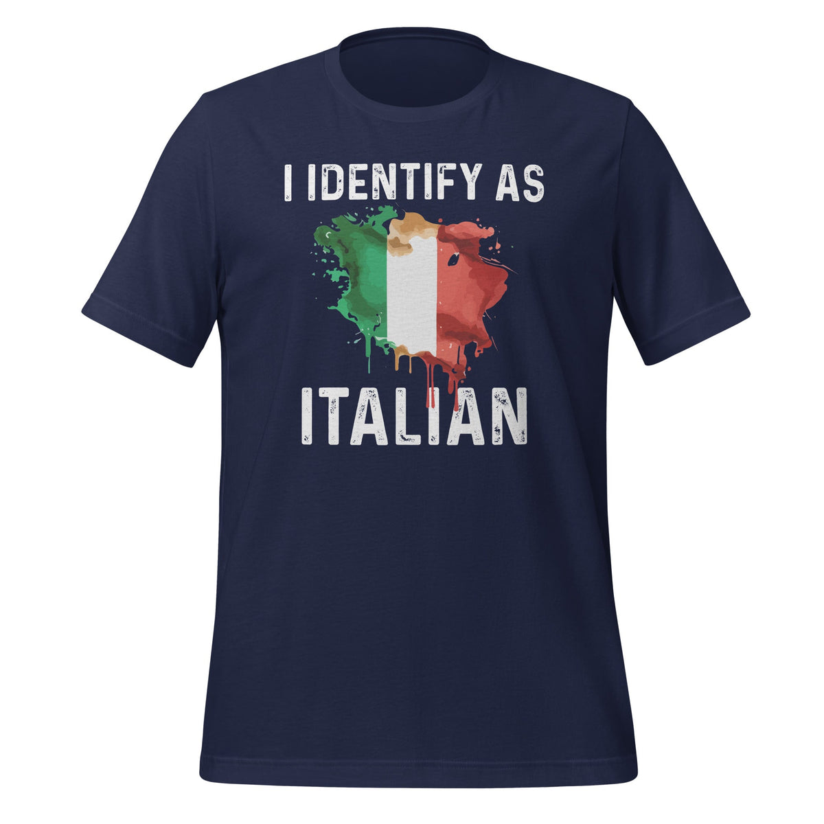 I Identify As Italian Funny Italy Flag Unisex T-Shirt product image 3
