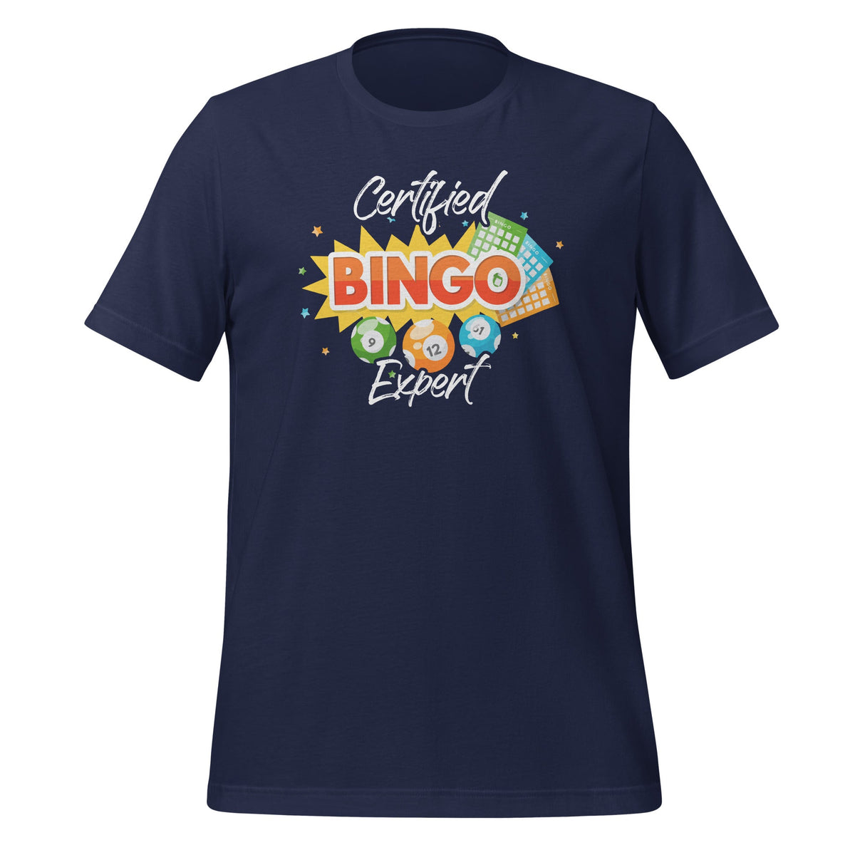 Certified Bingo Expert Funny Gambling Player Unisex T-Shirt product image 3