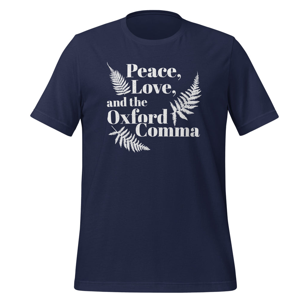 Peace, Love, And Oxford Comma English Grammar Humor Unisex product image 3
