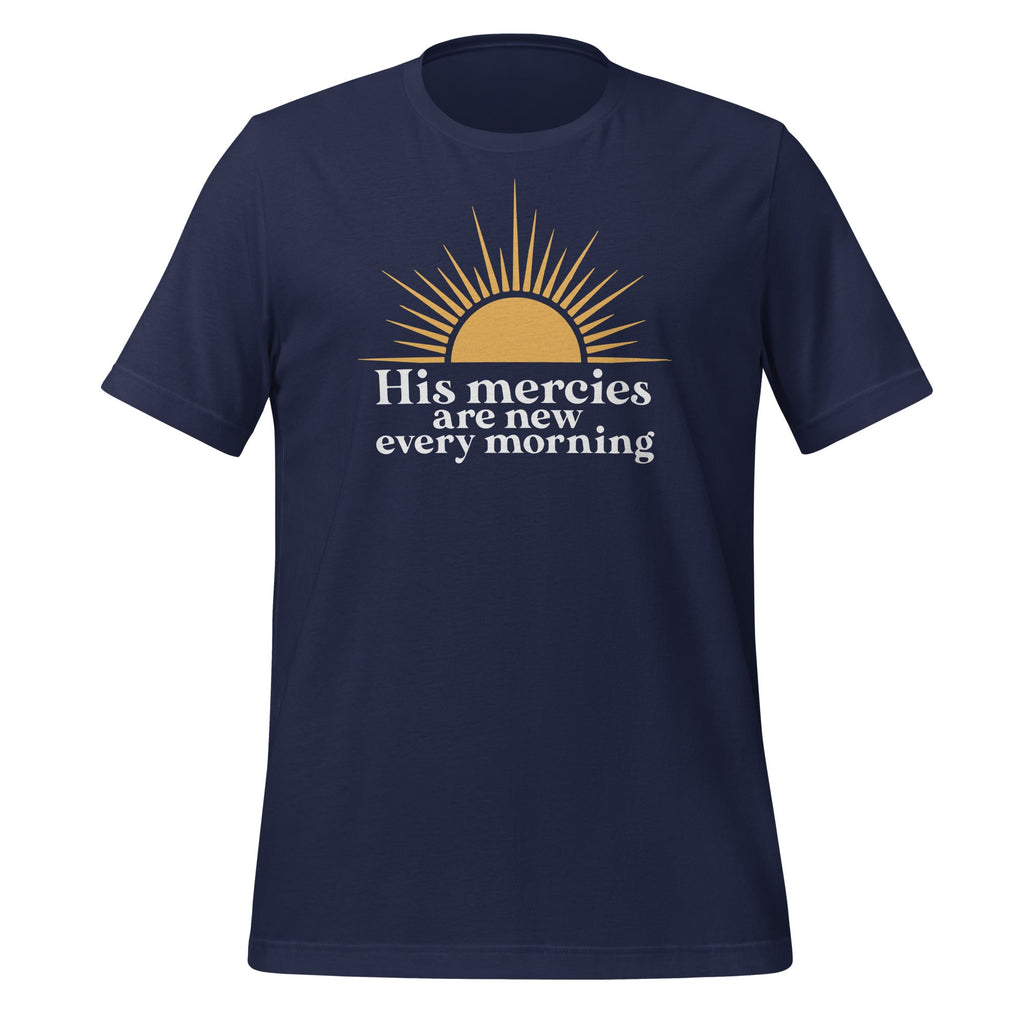 His Mercies Never Fail Christian Bible Verse Unisex T-Shirt product image 3