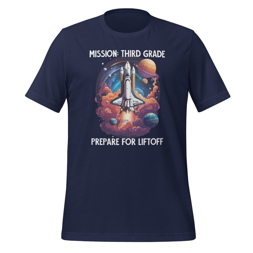 Mission Third Grade Space Rocket Back To School Unisex product image 3